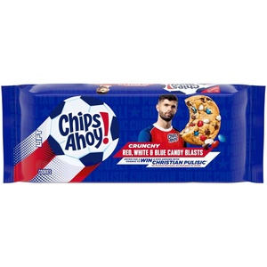 image:imageCHIPS AHOY Crunchy Red White and Blue Candy Blasts Fudgy Chocolate Chip Cookies Limited Edition 95 ozCandy Blast