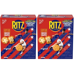 image:imageRITZ Soccer Shapes Original Crackers Snacks for Kids and Adults Party Snacks Limited Edition 123 oz123 OZ Pack of 2