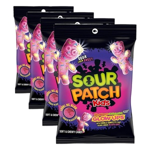 image:imageSOUR PATCH KIDS Glow Ups StrawberryWatermelon Soft amp Chewy Gummy Candy 67 oz67 ounces Pack of 4