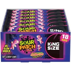 image:imageSOUR PATCH KIDS Glow Ups StrawberryWatermelon Soft amp Chewy Gummy Candy Bulk Candy King Size 18299 oz Bags