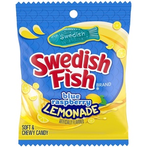 image:imageSWEDISH FISH Blue Raspberry Lemonade Soft amp Chewy Gummy Candy 359 oz