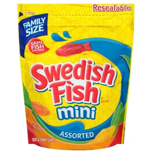 image:imageSWEDISH FISH Blue Raspberry Lemonade Soft amp Chewy Gummy Candy Bulk Candy 12359 oz BagsASSORTED