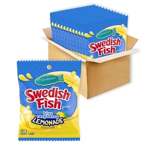 image:imageSWEDISH FISH Blue Raspberry Lemonade Soft amp Chewy Gummy Candy Bulk Candy 12359 oz BagsBlueRaspberry
