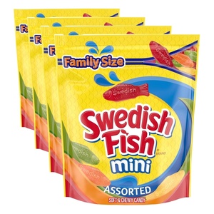 image:imageSWEDISH FISH Blue Raspberry Lemonade Soft amp Chewy Gummy Candy Bulk Candy 12359 oz BagsMixedFruit