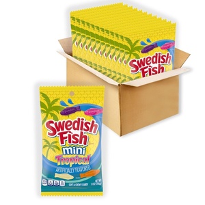 image:imageSWEDISH FISH Individually Wrapped Soft amp Chewy Gummy Candy Bulk Candy 240 Count BoxTropical