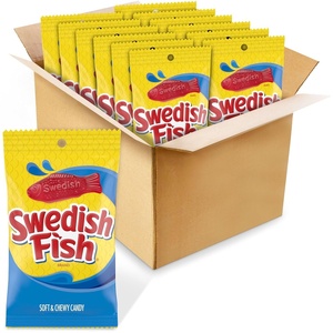 image:imageSWEDISH FISH Individually Wrapped Soft amp Chewy Gummy Candy Bulk Candy 240 Count Boxswedish fish
