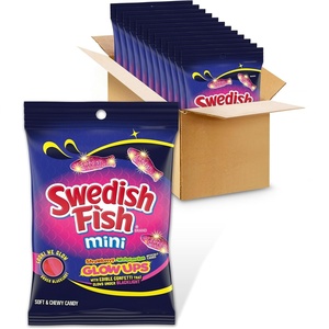 image:imageSWEDISH FISH Mini Glow Ups StrawberryWatermelon Soft amp Chewy Gummy Candy Bulk Candy 1267 oz Bags