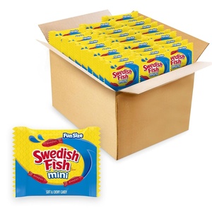 image:imageSWEDISH FISH Mini Soft amp Chewy Gummy Candy Bulk Candy 140 Snack Packs