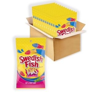 image:imageSWEDISH FISH Tails 2 Flavors in 1 Soft amp Chewy Gummy Candy Bulk Candy 12  8 oz Bags2 Flavors in 1  Mixed Fruit