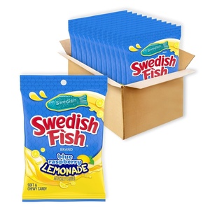 image:imageSwedish Fish Blue Raspberry Lemonade Soft amp Chewy Gummy Candy Bulk Candy 12804 oz Bags