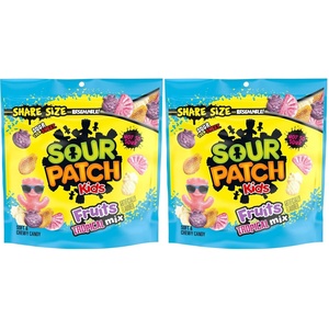 image:imageSOUR PATCH KIDS Fruits Tropical Mix Soft amp Chewy Gummy Candy Share Size 1111 oz1111oz Pack of 2