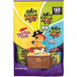 image:imageSOUR PATCH KIDS SWEDISH FISH Soft amp Chewy Gummy Candy Variety Pack 160 ctMixedFruit
