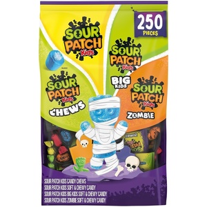 image:imageSOUR PATCH KIDS Soft amp Chewy Halloween Candy Variety Pack 250 Treat Bags